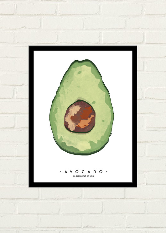 Avocado Plakat 30x40 GAU Home