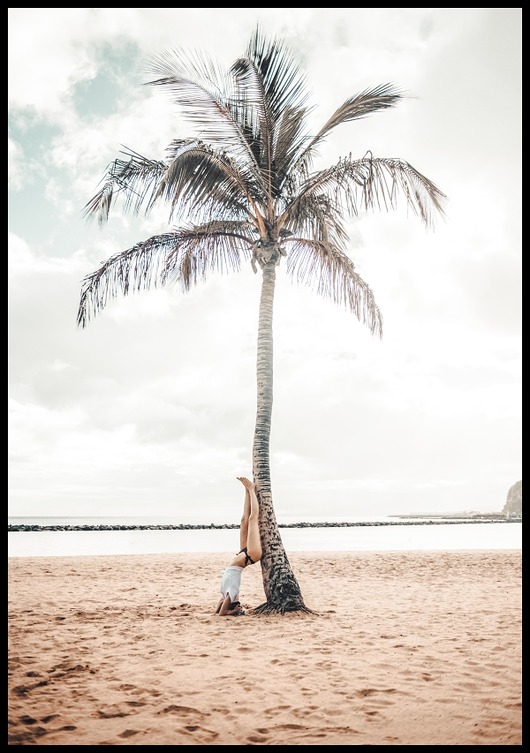 plakaty Plakat "Palma na plaży"