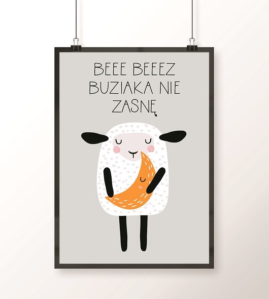 Plakat BEZ BUZIAKA NIE ZASNĘ Well Wall