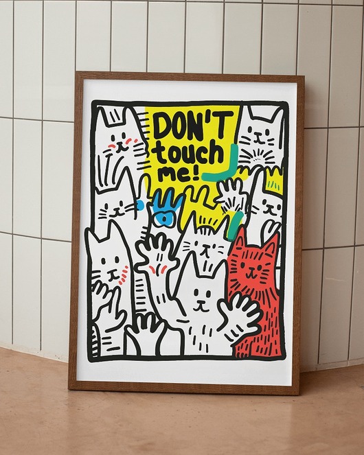 plakaty Plakat - Nie tykaj kitka