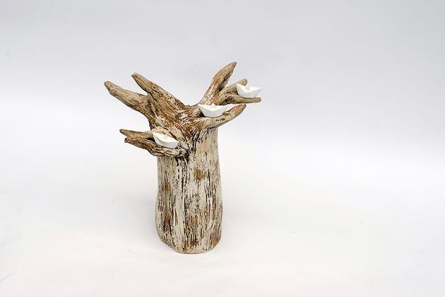 figurki i rzeźby Rzeźba ceramiczna Baobab handmade