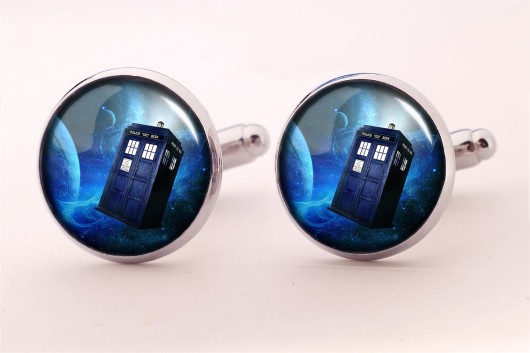 Spinki do mankietów Doctor Who Tardis - 0338 EGGinEGG