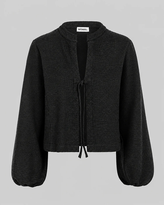 koszule damskie  Koszula bolero Chloe black boucle