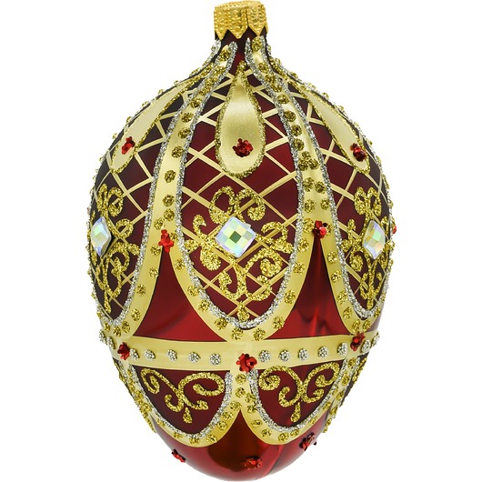 ozdoby choinkowe Bombka choinkowa: Ekskluzywne jajo Faberge: bordowe