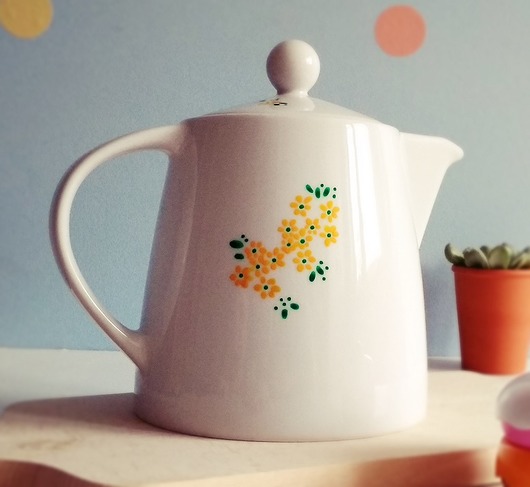 Dzbanek ręcznie malowany 1,1 L polne kwiaty MUKI design