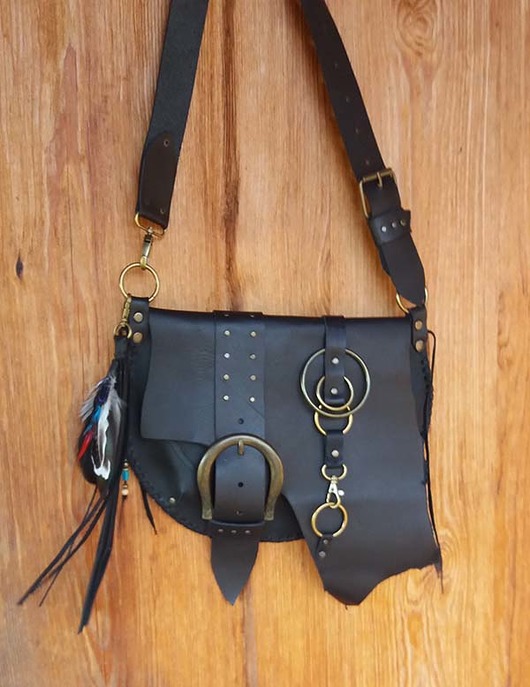 torebka skórzana, gothic, steampunk martuch