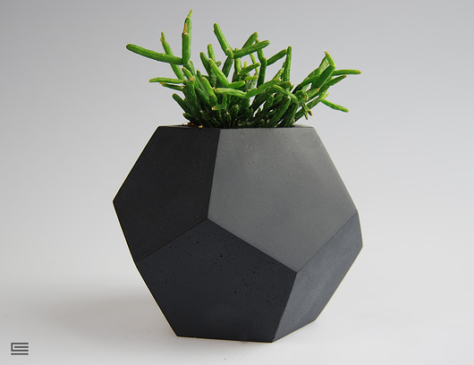 Doniczka betonowa Dodekahedron 1 MANUFAKTURA BETONU