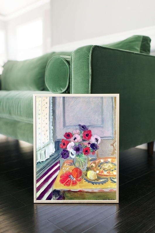 grafiki i ilustracje Matisse obraz,kwiaty, kolorowa dekoracja ścienna, plakat,