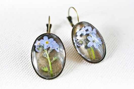 Niebieskie kolczyki z żywicy So Jewelry