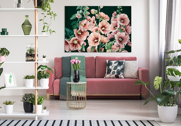 obrazy Obraz na płótnie KWIATY MALWY 120x80cm