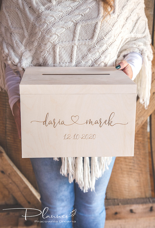 Ślub - inne Skrzynka na koperty Serce