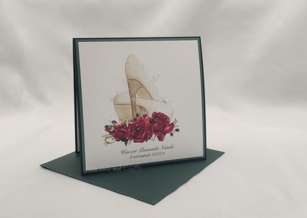 kartki scrapbooking Kartka na wieczór panieński, wp1