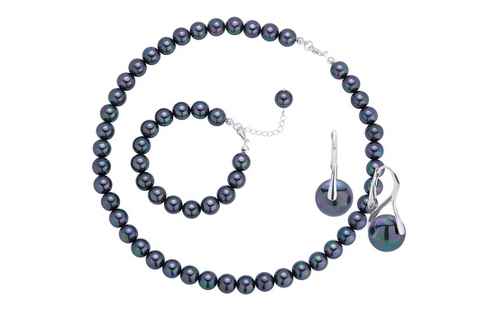 3-częściowy komplet pereł opalizujących Coccola JEWELLERY