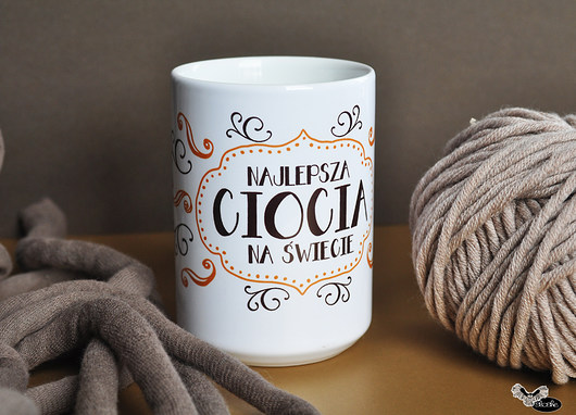 Najlepsza Ciocia na świecie, kubek 450ml Sowia Aleja