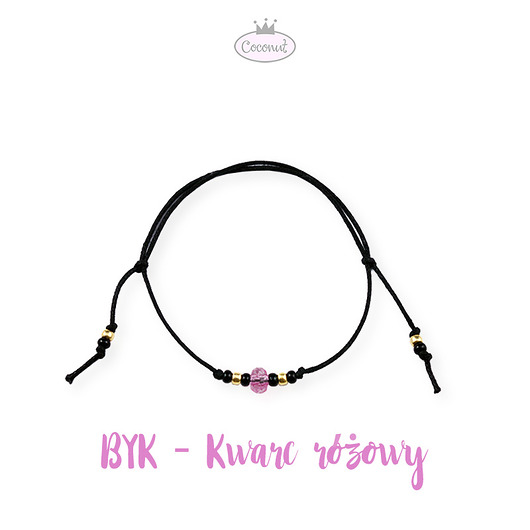 BYK - znak zodiaku, bransoletka z kwarcem COCONUT