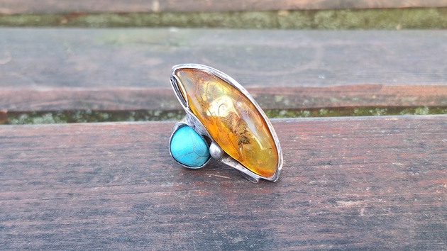 pierścionki - różne Big - pierścionek regulowany