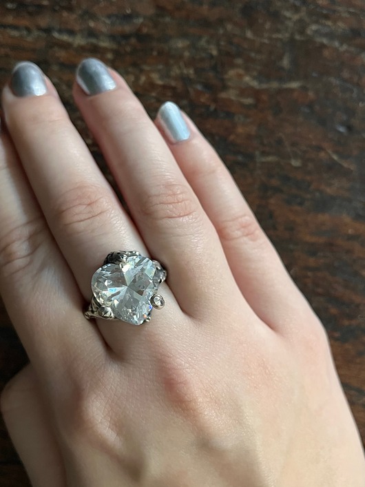 pierścionki srebrne Organica Heart pierścionek srebrny