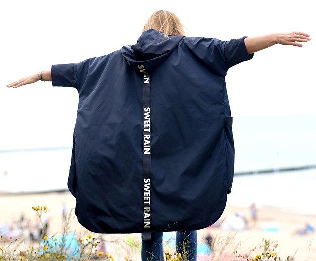 płaszcze damskie Peleryna Dark Blue