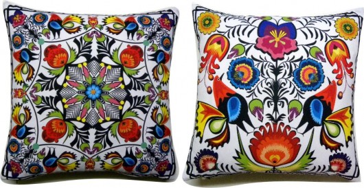 Dwie poduszki folk Gaul Designs