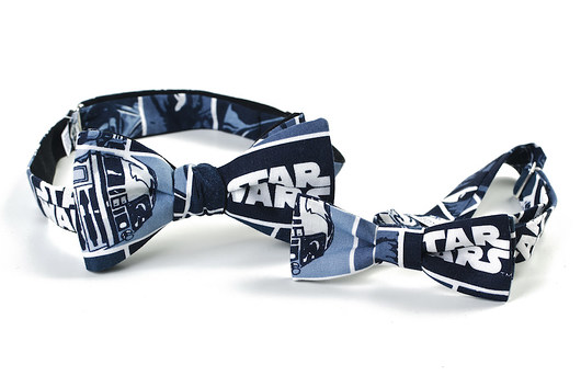 KOMPLET DLA TATY I SYNA Mucha wiązana STAR WARS HisOutfit