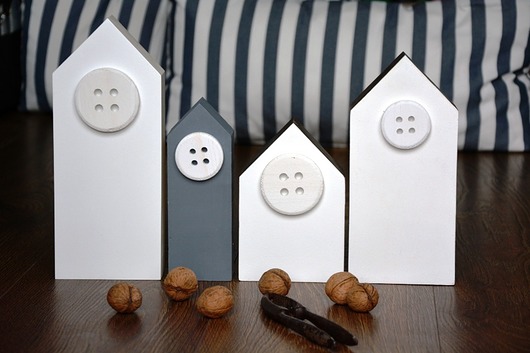 Domki drewniane dekoracje w stylu skandynawskim Wooden Love