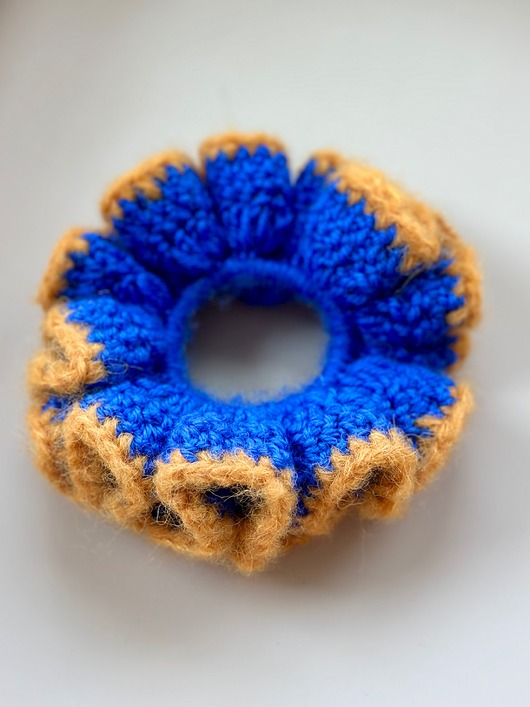ubrania różne Gumka Scrunchie chaber pomarańcza