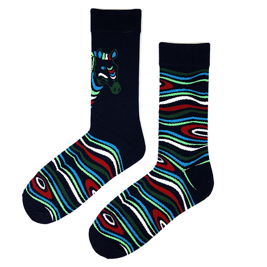 skarpetki damskie Skarpety zebra FUNNY SOCKS