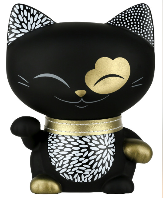 figurka mani lucky cats black  10 cm KIMMIDOLL POLAND
