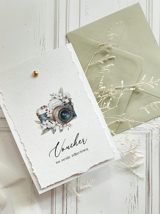 kartki scrapbooking Vouchery na sesję zdjęciową nr 20 - 5szt.