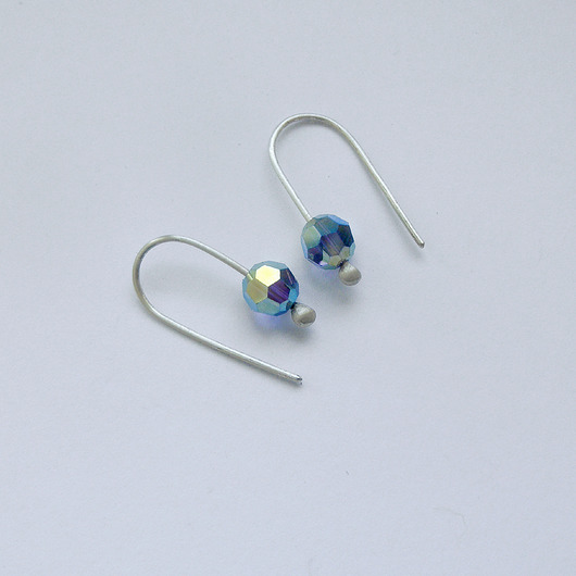 kolczyki z kamieniami Kolczyki OKRĄG