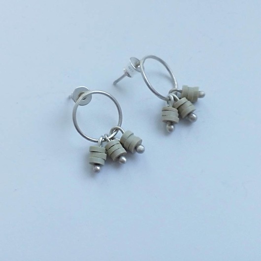 kolczyki z kamieniami Kolczyki OKRĄG