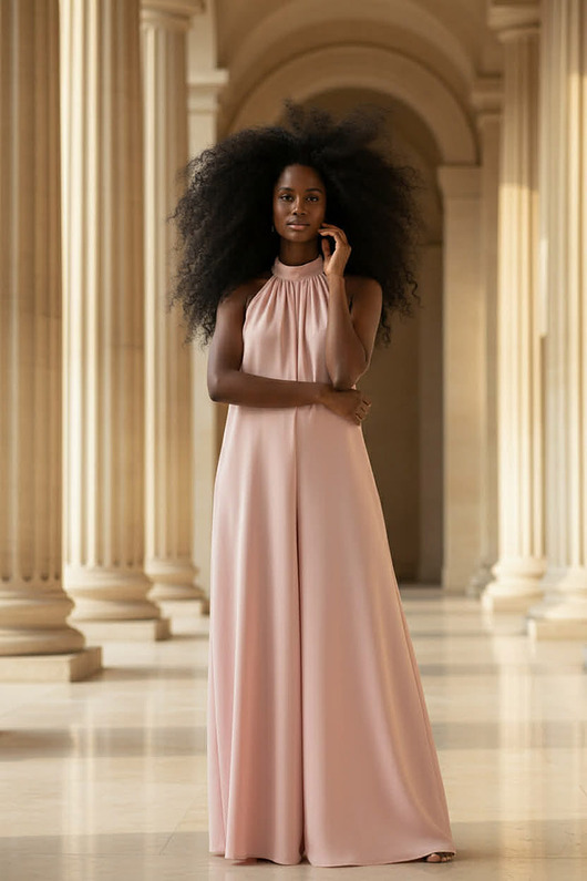 kombinezony damskie Flow kombinezon dusty pink