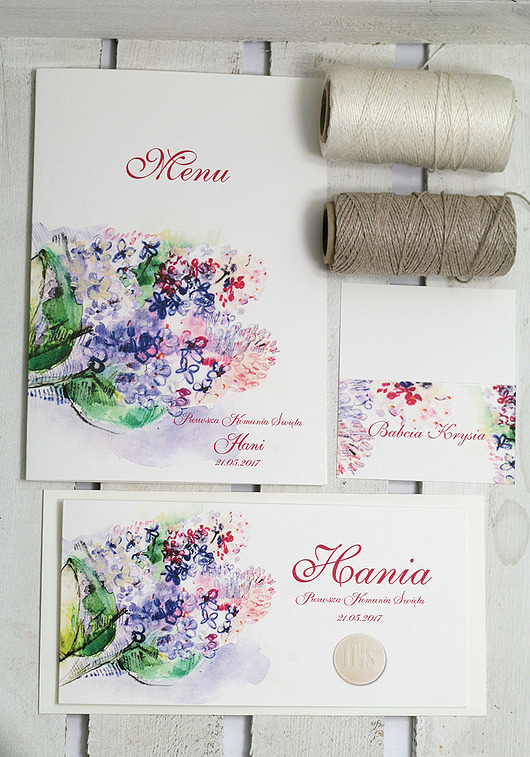 zaproszenia komunijne  - BEZ Studio Mini Forma