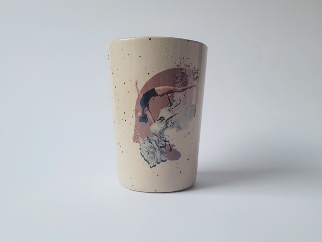 kubki Beżowy kubek 300 ml