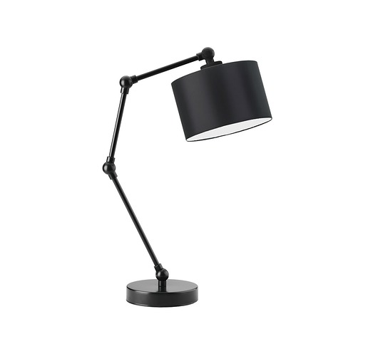 lampy stołowe Regulowana lampka biurkowa w kolorze czarnym ASMARA