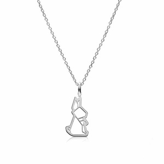 srebrne naszyjniki BUNNY- srebro, złoto, różowe złoto