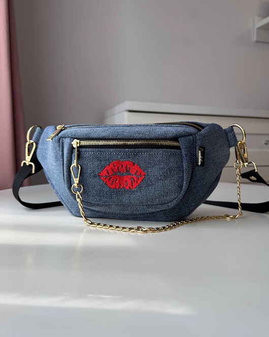 saszetka nerka Nerka Samba Lips Blue