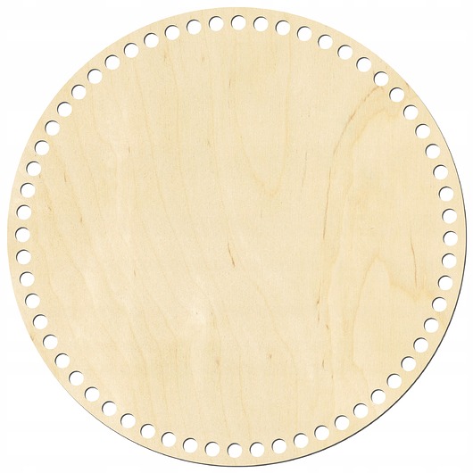 skrzynki, kufry i pudła Okrągła Baza Koszyka Szydełkowego Drewniane DNO Spód 30cm 6mm Kosz Mojżesza