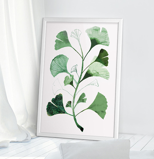 Plakat Miłorząb 50x70 cm Anita Tomala