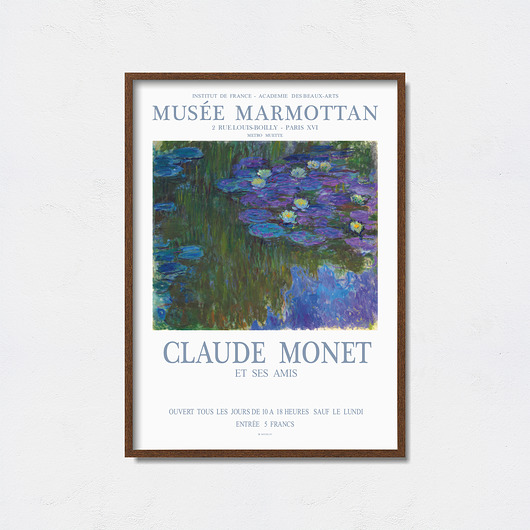 Claude Monet plakat do wystawy Pas De LArt