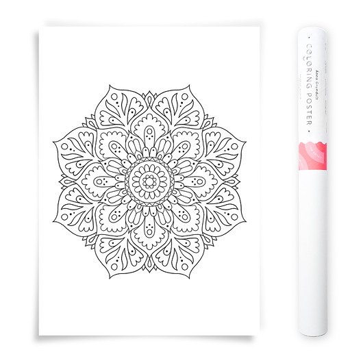plakaty Plakat do Kolorowania Mandala 50x70cm