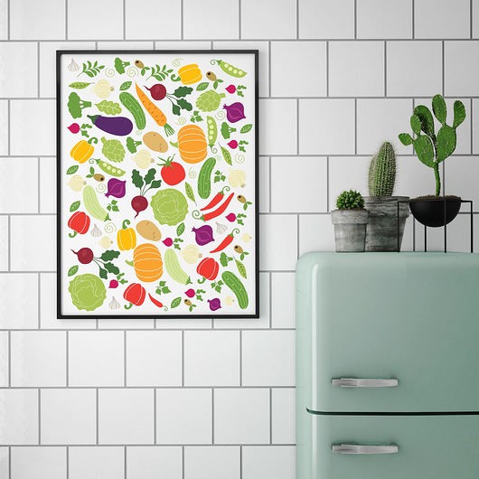 plakaty Plakat nie tylko do kuchni: warzywa