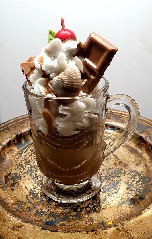 świeczniki i świece Świeca sojowa -czekoladowy deser