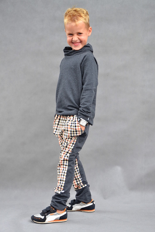  Dresowe Baggy  W Kratę JJFashion