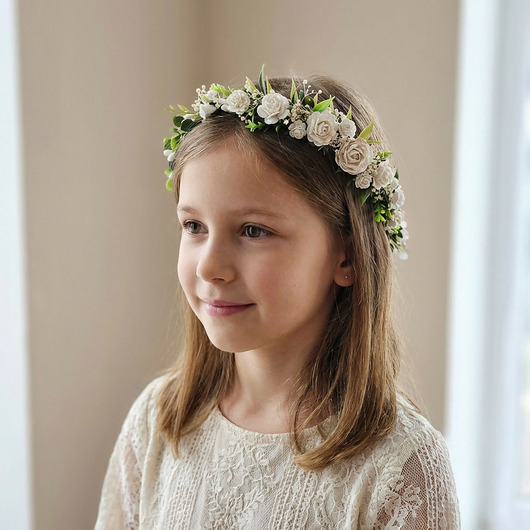 wianki komunijne Asymetryczny wianek komunijny