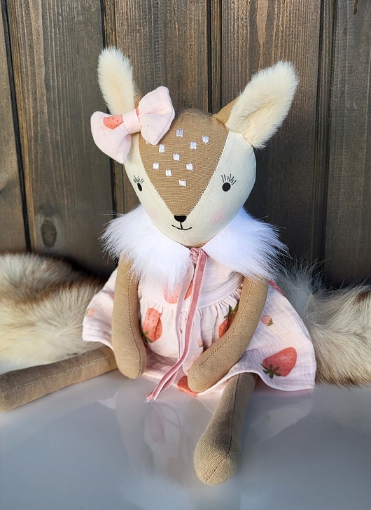 misie i maskotki Sarenka 46cm  lalka kolekcjonerska z personalizacją haft
