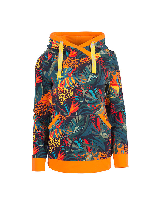 bluza z kapturem damska Bluza kangurka "Dżungla"