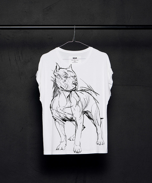 American-Pit-Bull T-shirt Woman SELVA