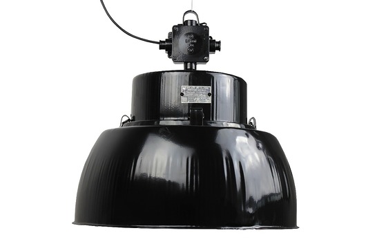 dekoracje świetlne CZARNA LAMPA  PRZEMYSŁOWA MODEL ORP-125E, 1960r.