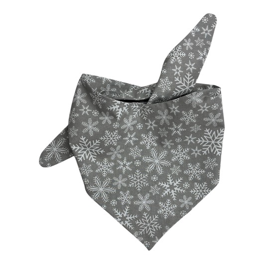ubranka dla zwierząt Stylowa bandana dla psa - rozmiar XL  Zimowy wzór w śnieżynki XL